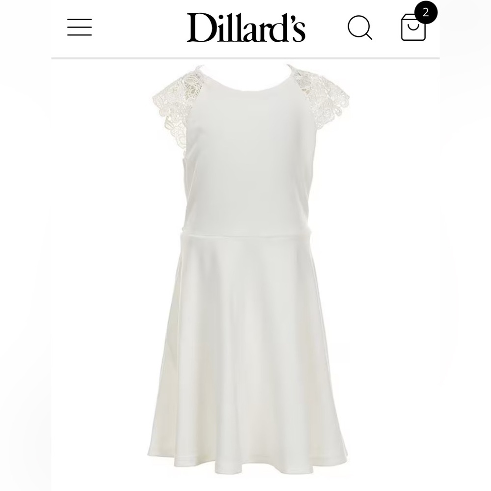 Xtraordinary Ruffle Shoulder Dress in white